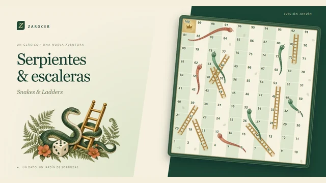Snakes & Ladders cover with a numbered board, snakes, ladders and a die