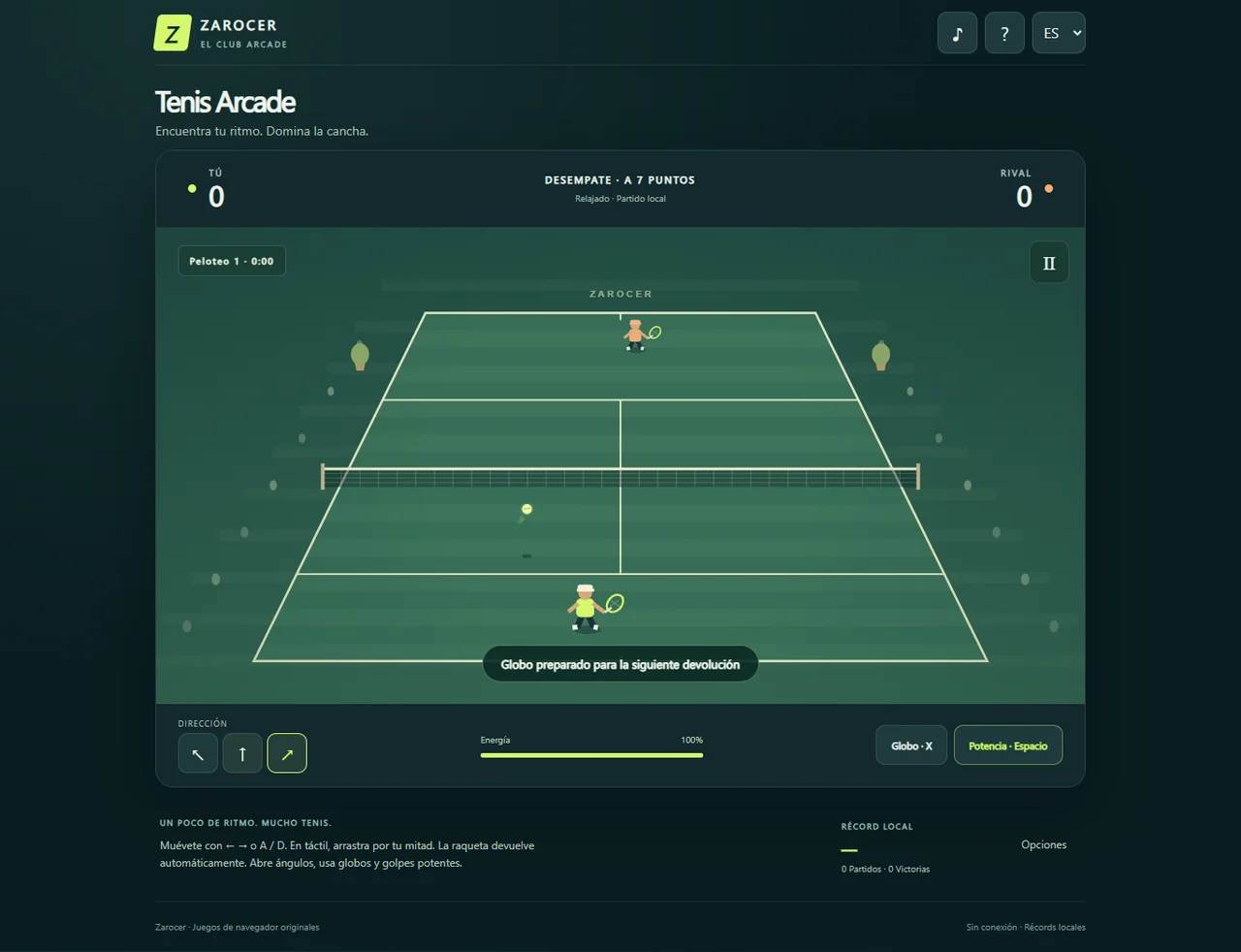 Arcade Tennis gameplay screenshot 1