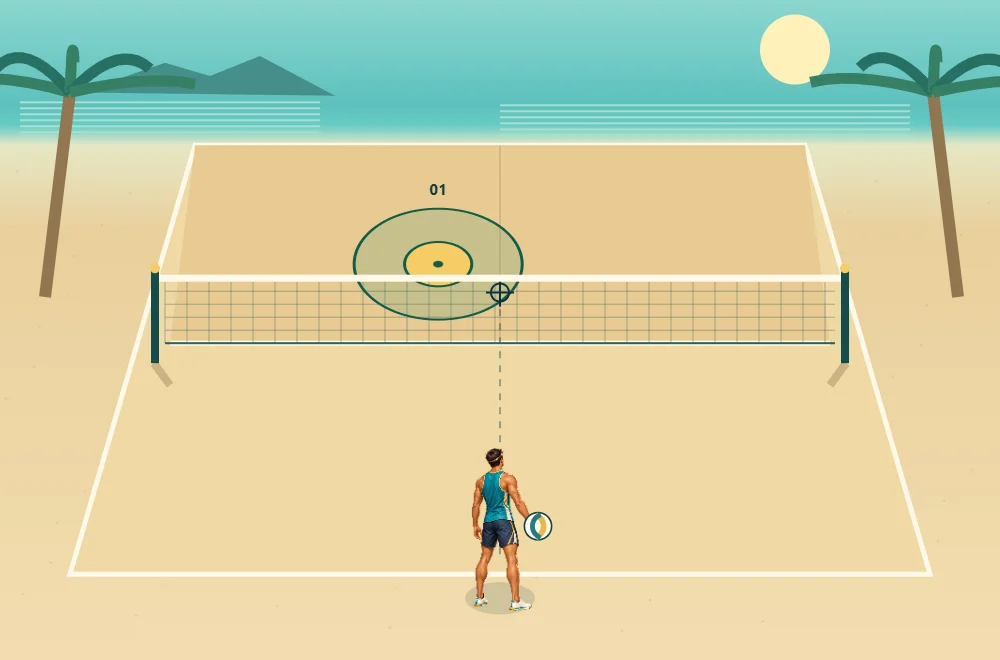 Beach Volley Precision gameplay screenshot 1