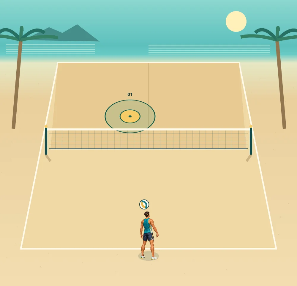 Beach Volley Precision gameplay screenshot 2