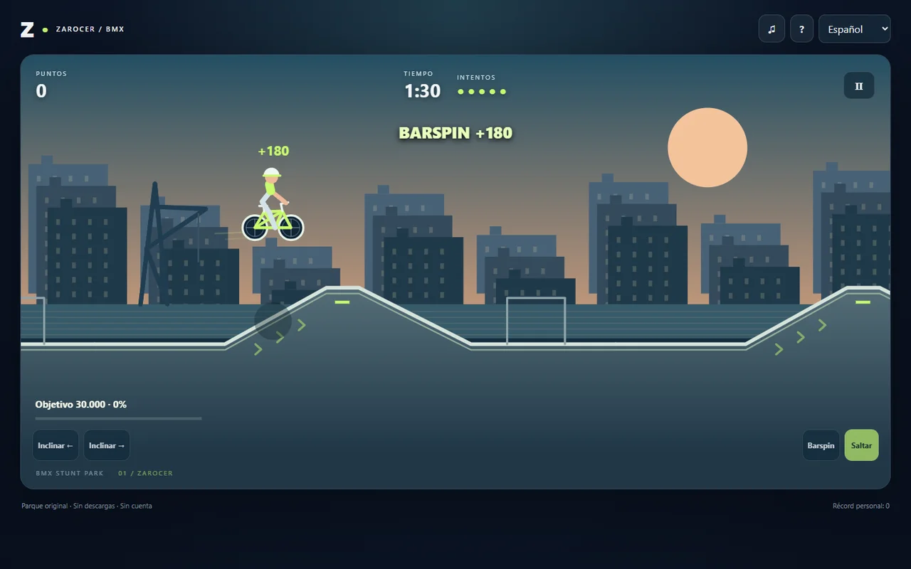 BMX Stunt Park gameplay screenshot 1