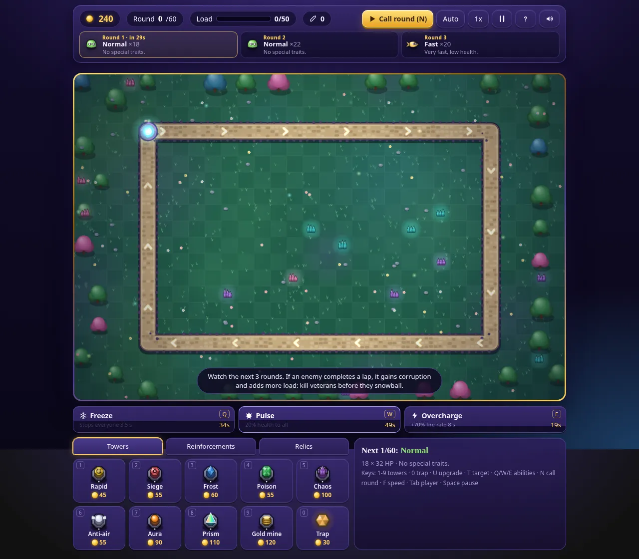 Circle TD gameplay screenshot 2