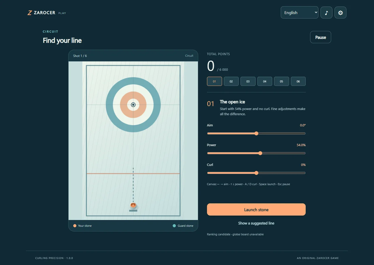 Curling Precision gameplay screenshot 1