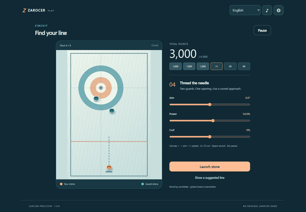 Curling Precision gameplay screenshot 2