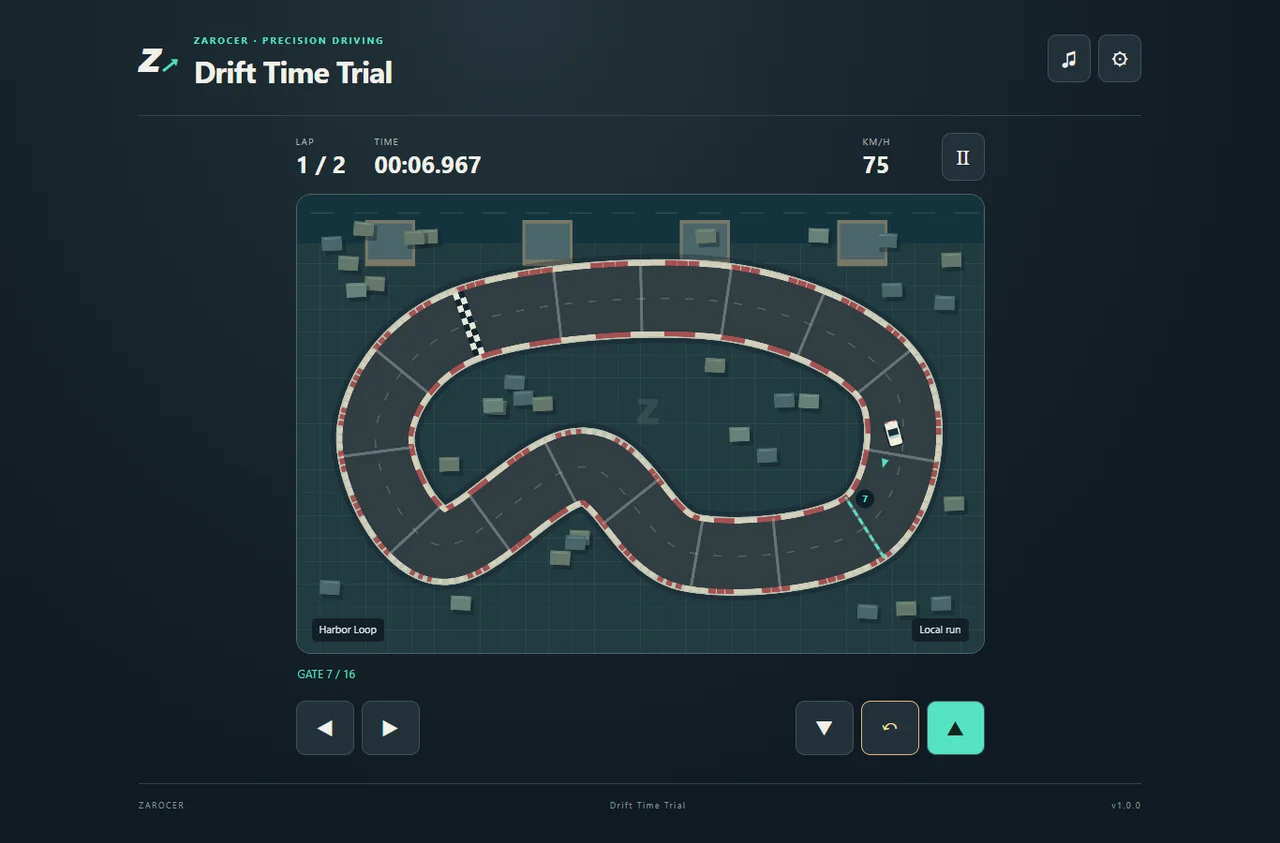 Drift Time Trial gameplay screenshot 1