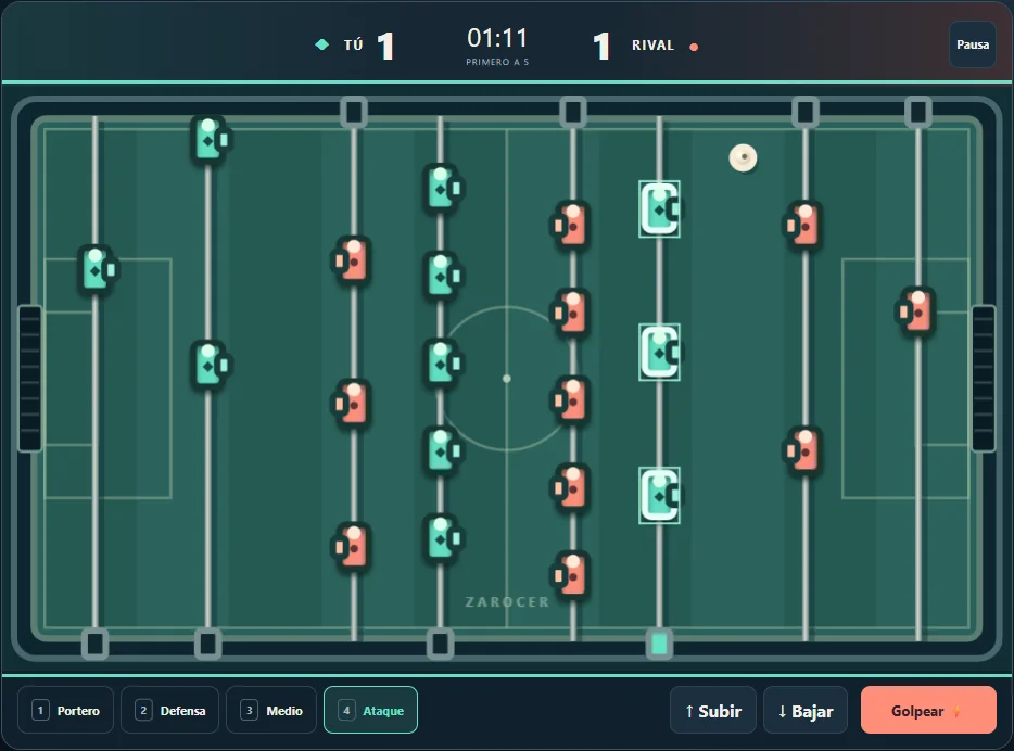 Foosball gameplay screenshot 3