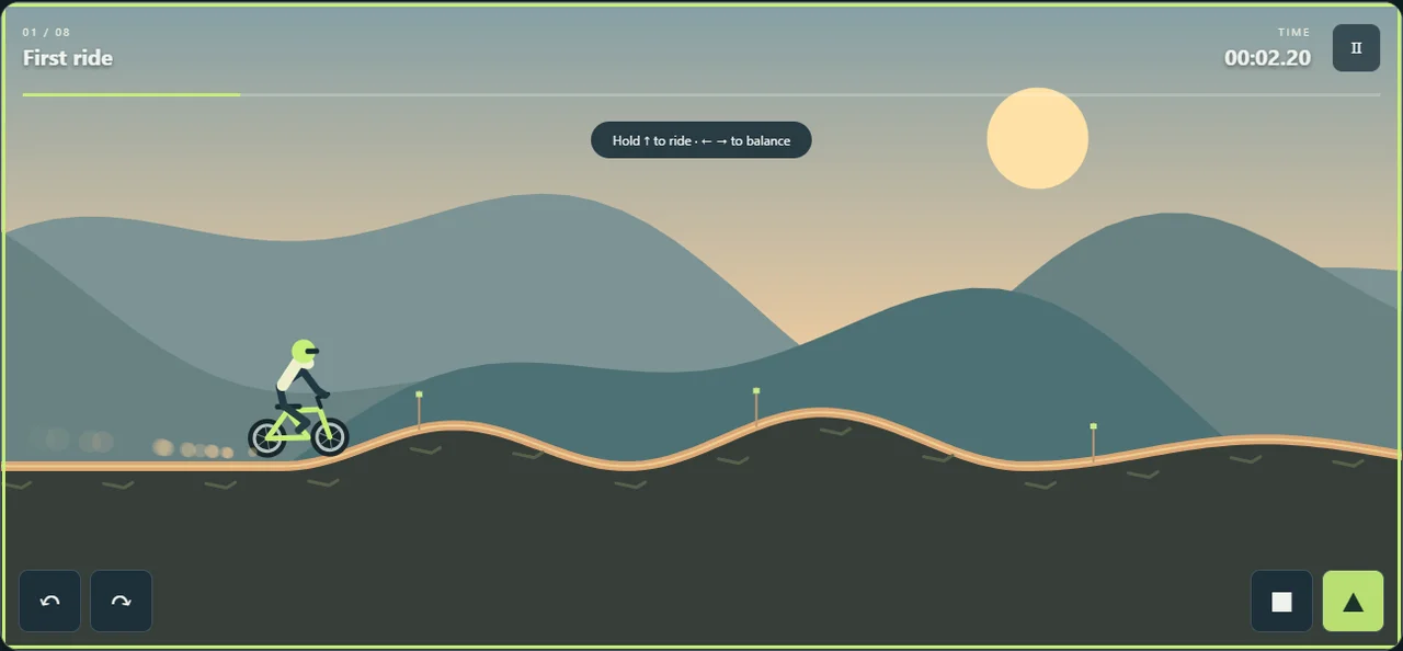 Motorbike Trials gameplay screenshot 1
