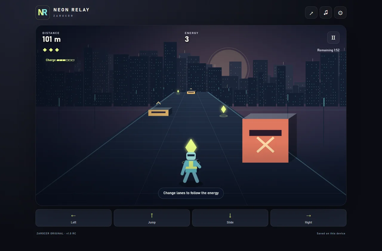 Neon Relay gameplay screenshot 3