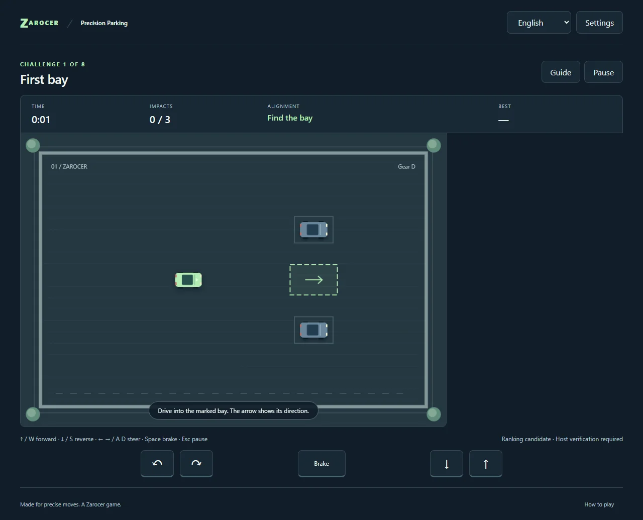 Precision Parking gameplay screenshot 1