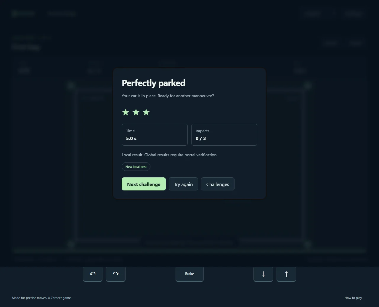 Precision Parking gameplay screenshot 2