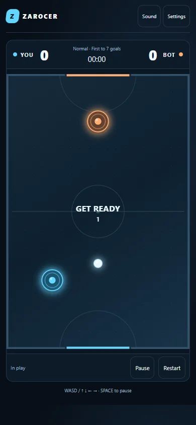 Air Hockey gameplay screenshot 2