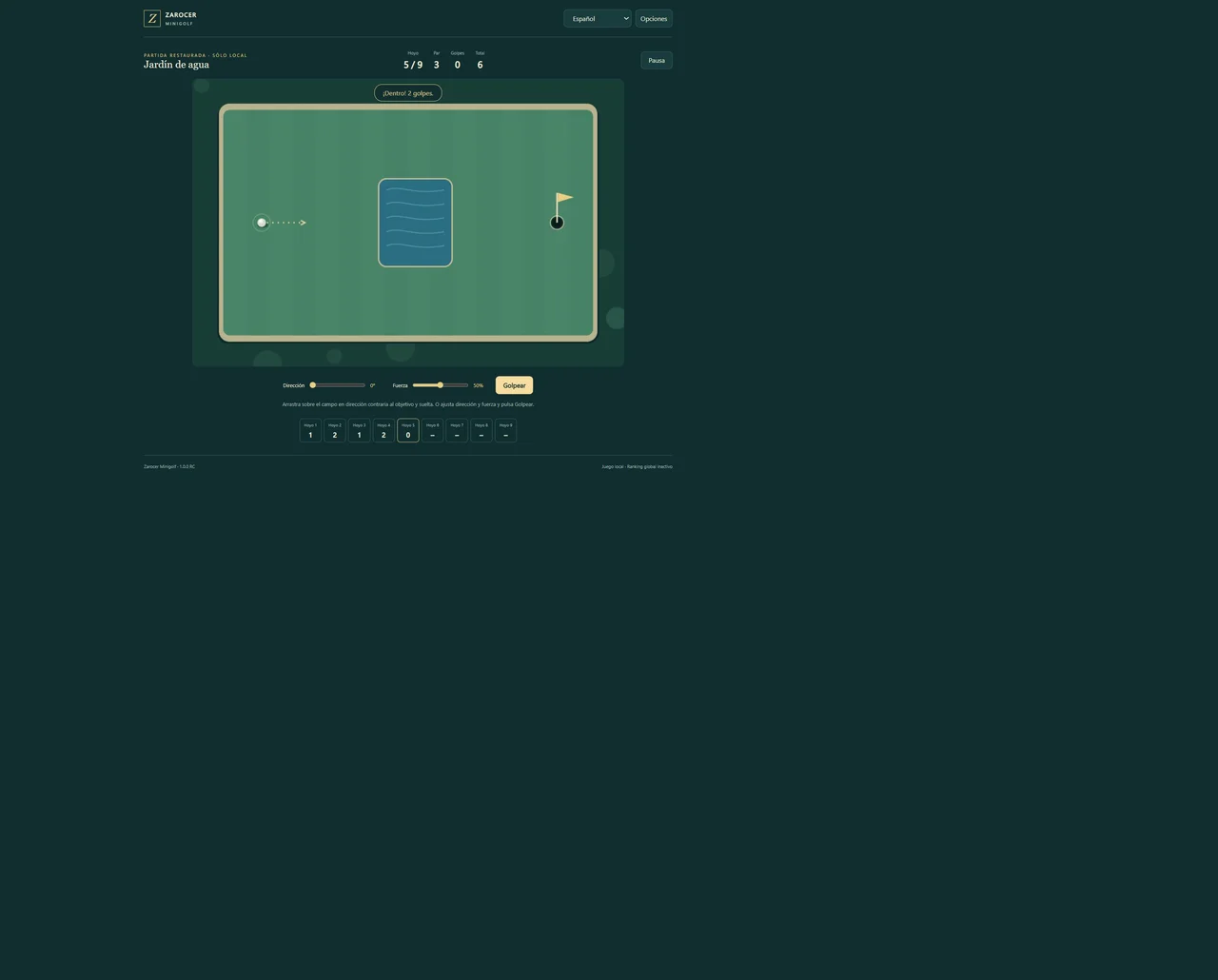 Minigolf gameplay screenshot 3